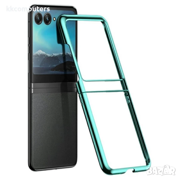 Motorola Razr 60 Electroplating Ultra Thin Transparent PC Калъф и Протектор, снимка 1