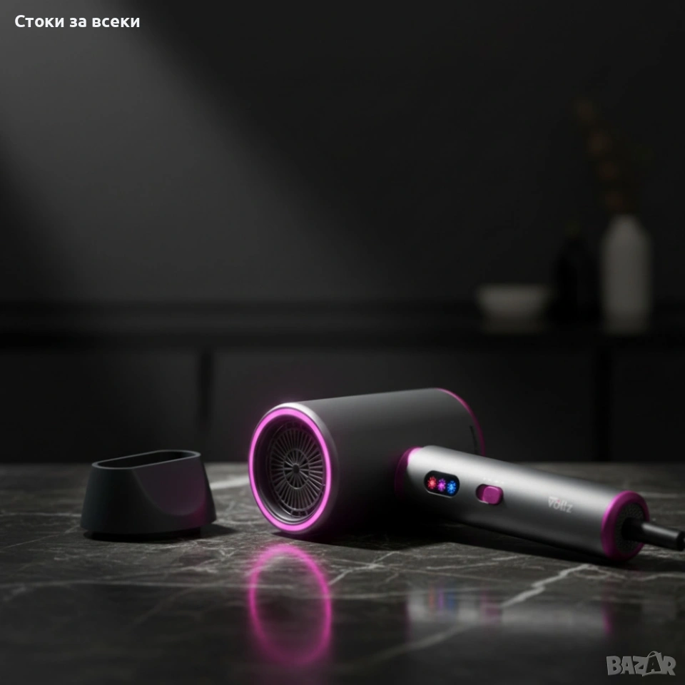 Сешоар Voltz, 2200W – Мощно сушене, лесно управление и прецизен контрол всеки ден, снимка 1