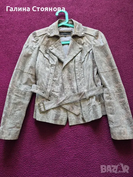 Дамско яке от естествена змийска кожа - NEXT, снимка 1