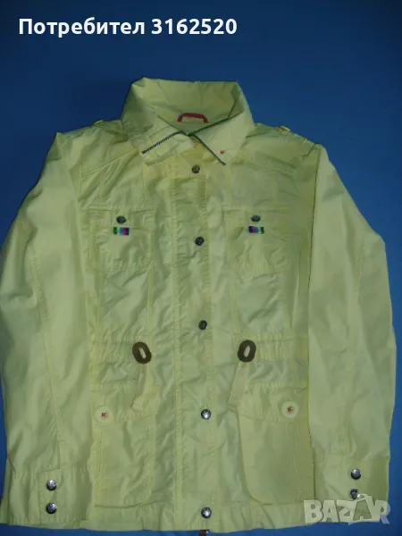 Памучно жълто яке, снимка 1