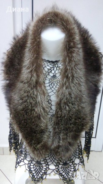 Кожени яки от сребърна лисица и норка, снимка 1