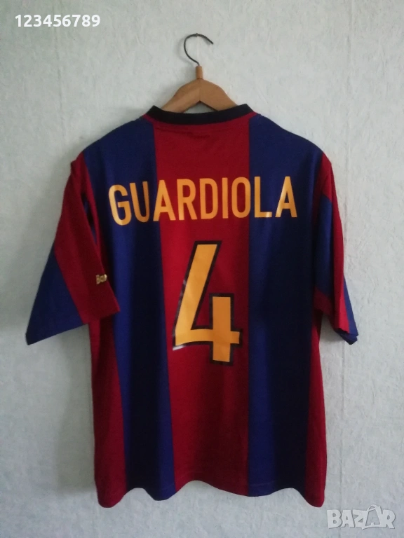 Barcelona Guardiola Nike 1998/1999 оригинална тениска фланелка екип Барселона Гуардиола ретро , снимка 1