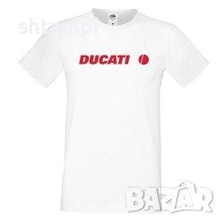 Мъжка Тениска Ducati Лого,състезание, Писта,Дукати, снимка 1