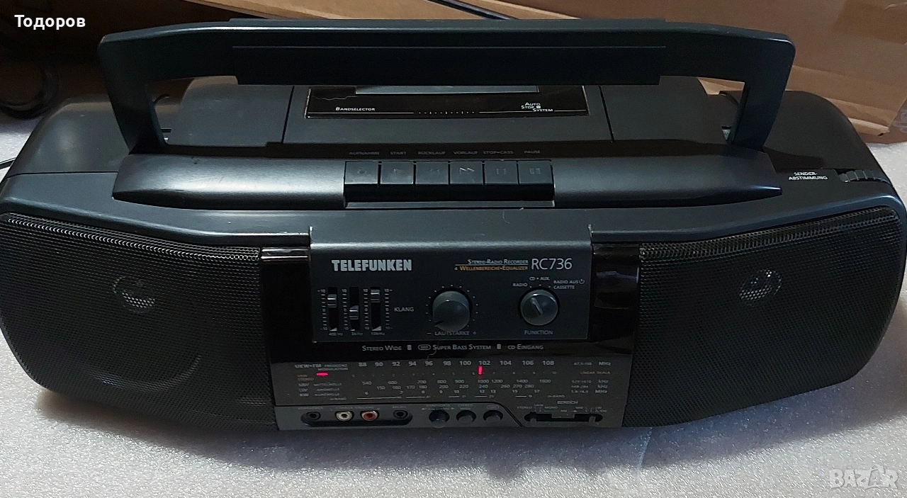 Telefunken RC736 Stereo Radio Cassette Recorder , снимка 1