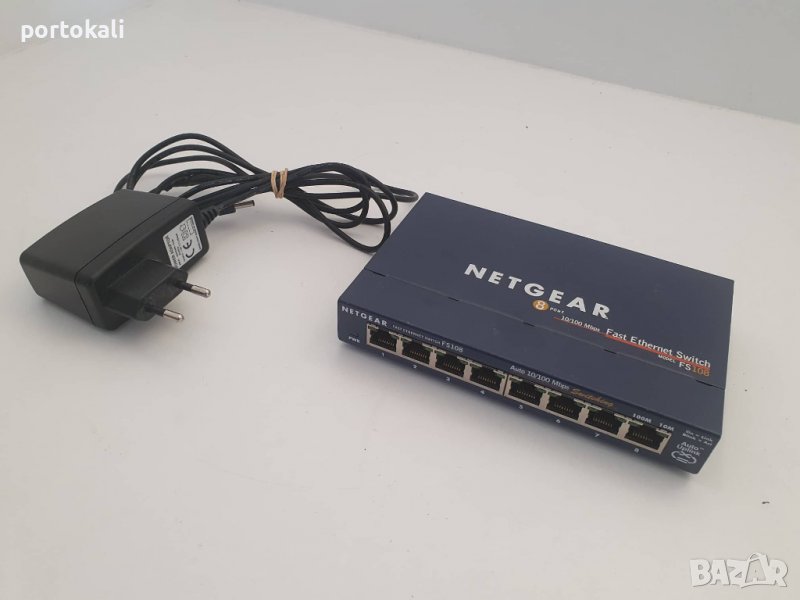 +Гаранция! Switch Суич Netgear FS108, снимка 1