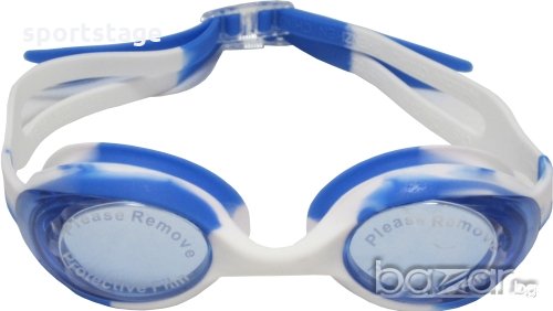 Очила за плуване детски MAXI с защита против UV и замъгляване. Материал лещи: поликарбонат. Силиконо, снимка 1