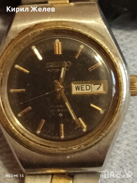 Марков дамски часовник SEIKO AUTOMATIC JAPAN рядък за ЦЕНИТЕЛИ 51543, снимка 1