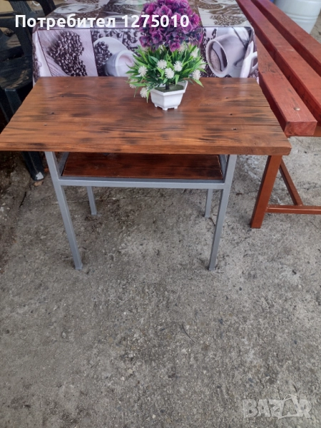 Градинска дървена маса , снимка 1