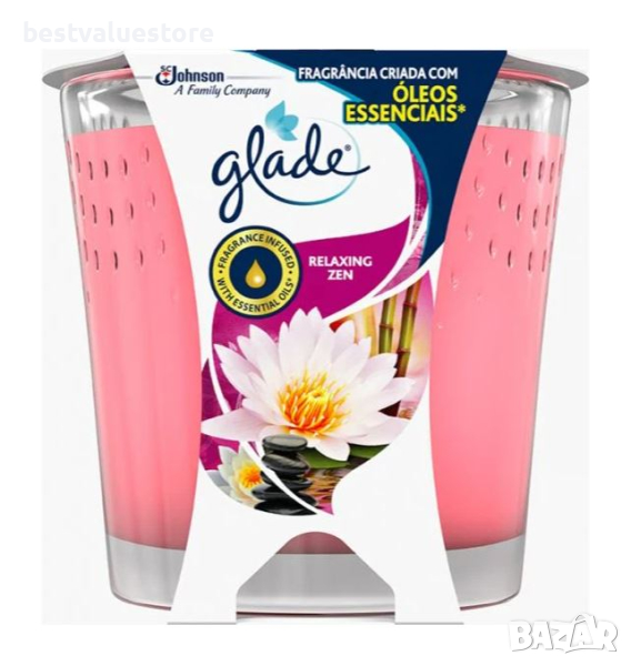 Glade Ароматизиращи Свещи Релакс, 129 Гр., снимка 1