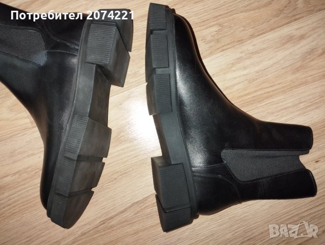 Равни кожени боти, снимка 3 - Дамски боти - 35823113