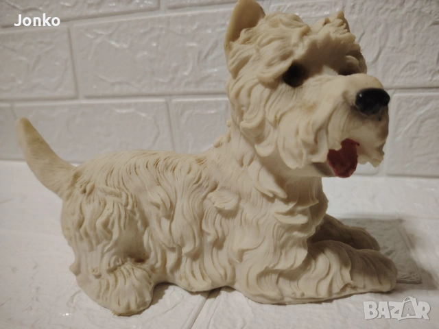  Статуетка куче полирезин , снимка 3 - Статуетки - 53170557
