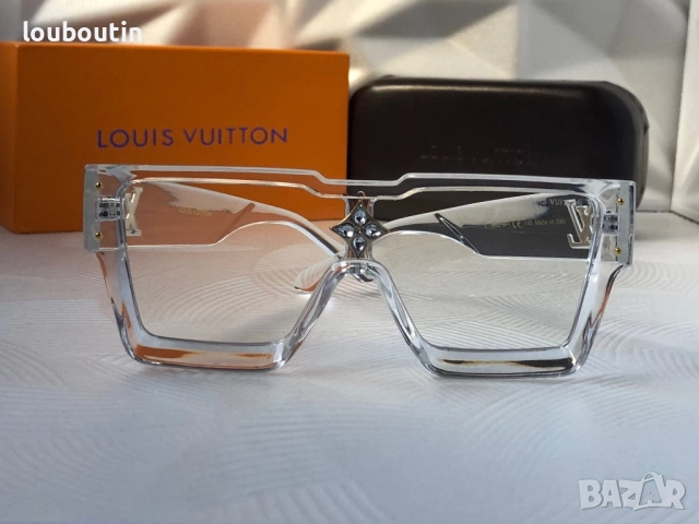 Louis Vuitton прозрачни мъжки слънчеви очила маска унисекс дамски, снимка 4 - Слънчеви и диоптрични очила - 51762707