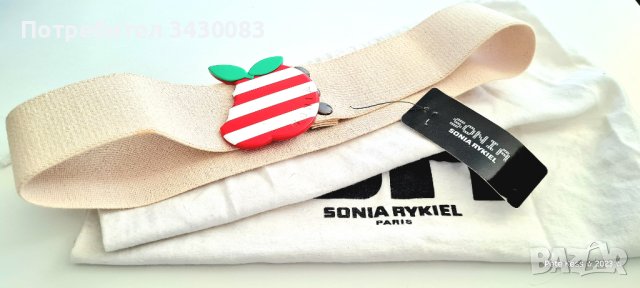 Vintage Sonia Rykiel Apple Belt, with Bag and Label, снимка 4 - Колани - 42764346