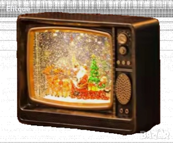 Коледен ретро телевизор - декорация, снимка 4 - Декорация за дома - 52437946