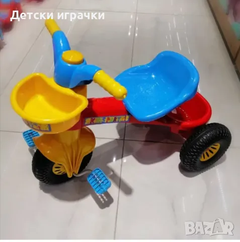 Детска триколка, мотор с кош и свирка, с педали и три колела , снимка 2 - Детски велосипеди, триколки и коли - 50151511