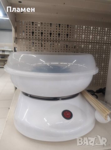 Машина уред за захарен памук диаметър 25 см. 550 W и 10 пръчици., снимка 2 - Други - 34927809