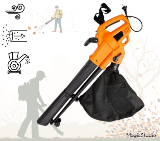 🌟 ПРОМОЦИЯ САМО ТАЗИ СЕДМИЦА! 🌟 ЕЛЕКТРИЧЕСКИ ЛИСТОСЪБИРАЧ 3в1 – САМО ЗА 99.99 ЛВ🌟, снимка 1