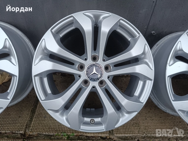 ОРИГИНАЛНИ джанти 17 ' цола 5x112 МЕРЦЕДЕС / MERCEDES BENZ ET36 7,5J 66,6, снимка 8 - Гуми и джанти - 52344984