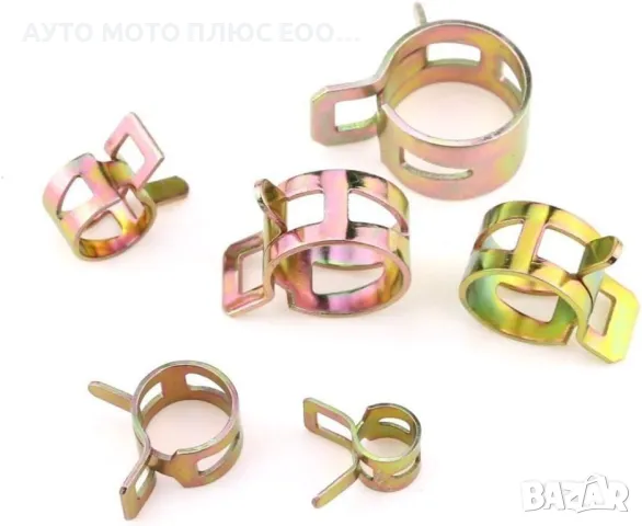 Пружинни скоби за маркучи, въздух, вода, гориво - 80 броя., снимка 4 - Аксесоари и консумативи - 48990230