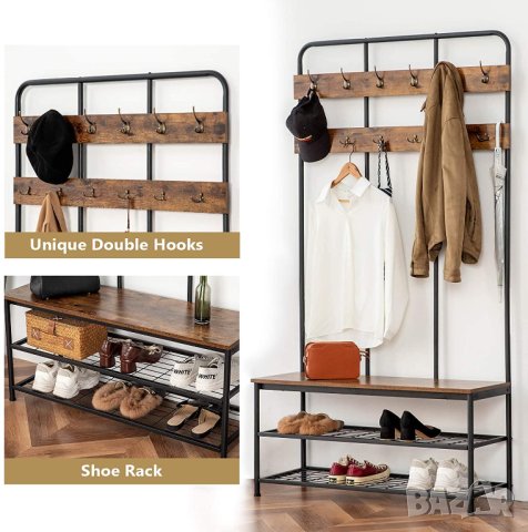 ПРОМОЦИЯ Закачалка / Портманто / Етажерка за антре BF05MT01, снимка 8 - Закачалки - 42874437