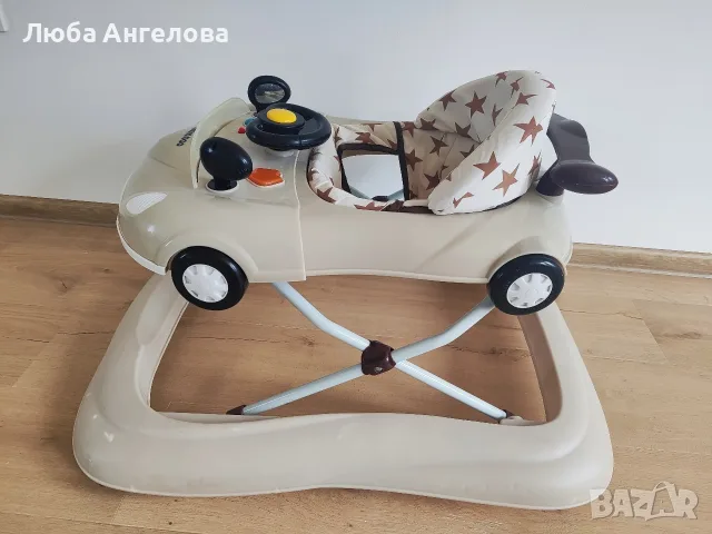детска проходилка (паяк) Kikkaboo Car Beige, снимка 3 - Проходилки - 55872780