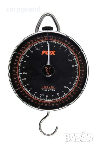 Кантар за риболов FOX Dial Scale 120Lbs 54kg, снимка 6 - Такъми - 54194627