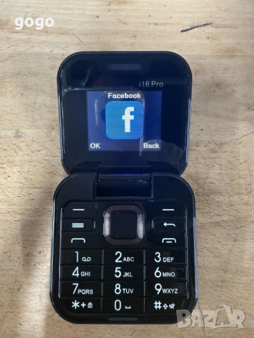 Сгъваем мобилен телефон i16 Pro – 2 SIM, снимка 2 - Други - 50826237