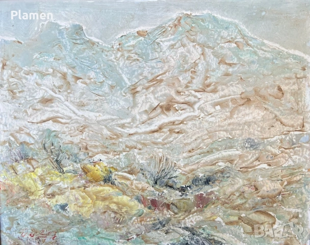 УНИКАТ КАРТИНА МАСЛО ПОДПИСАНА И ДАТИРАНА, снимка 2 - Картини - 54133823