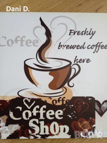 дървена ретро табела Кафе от Италия, снимка 1