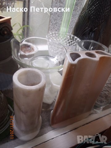 Вази - много красиви, нови:кристални, керамични, мраморни, порцеланови., снимка 4 - Вази - 29814078