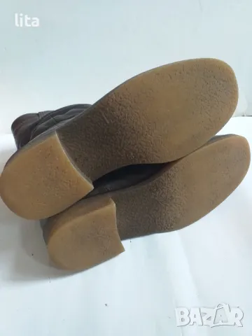 Кожени зимни боти (кафяви) Размер 38 , снимка 5 - Дамски боти - 48267914