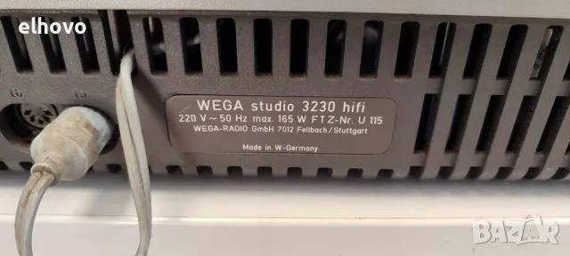 Грамофон с радио Wega studio 3230 hifi#1, снимка 4 - Грамофони - 48610982