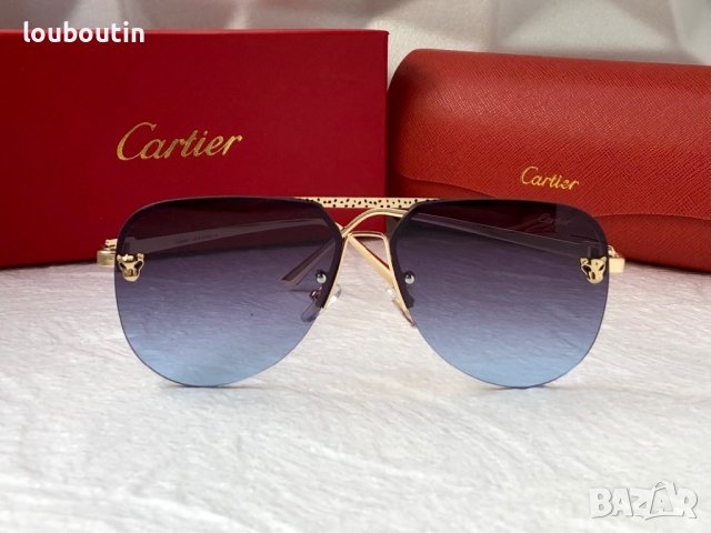 Cartier 2023 мъжки слънчеви очила авиатор унисекс дамски слънчеви очила, снимка 7 - Слънчеви и диоптрични очила - 42813452