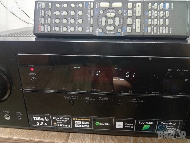 5.2 канален ресийвър Pioneer VSX-529K LAN HDMI , снимка 4 - Ресийвъри, усилватели, смесителни пултове - 53028125