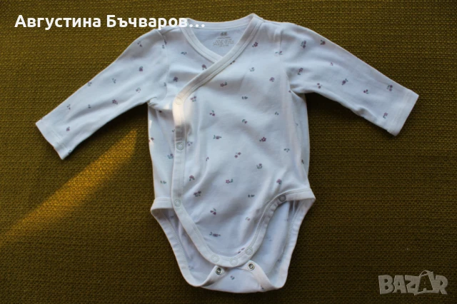 Комплект от 3бр. бодита с прехвърляне H&M/размер 62 , снимка 2 - Бодита за бебе - 51340676