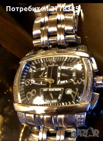 луксозен мъжки часовник на марката TECHNO MASTER е изработен от високоачествена неръждаема стомана с, снимка 3 - Луксозни - 29767889