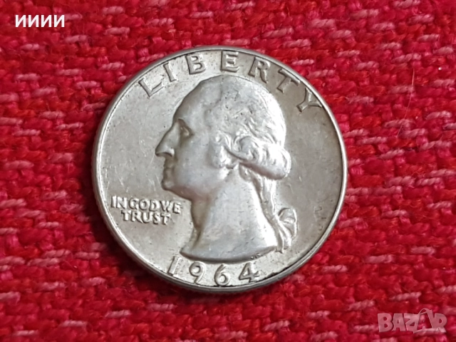  Сребърна монета Долар 1/4 1964