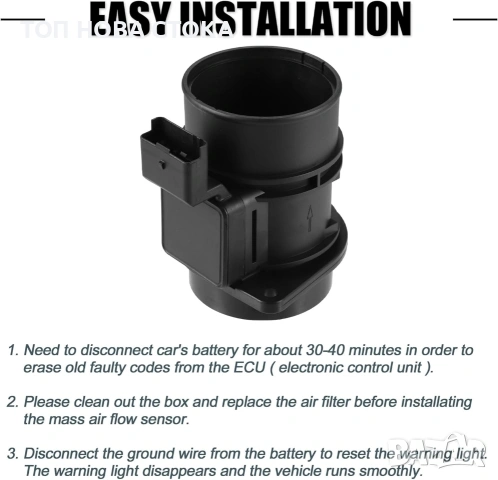 Дебитомер 1658000QAB за Opel,Nissan,Renault, снимка 6 - Части - 54117837