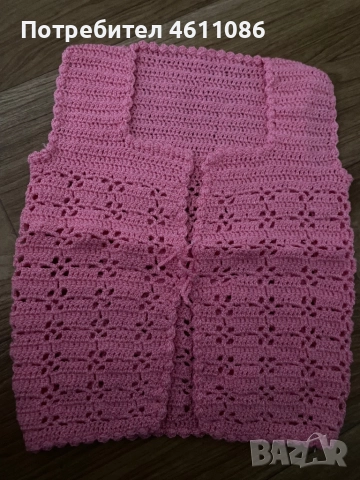 Плетени елечета и терлички за малките принцески, снимка 5 - Жилетки и елечета за бебе - 51992580