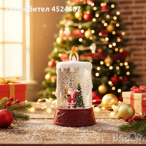 Коледна декоративна LED свещ , снимка 2 - Декорация за дома - 52751381