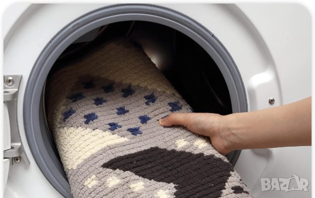 Килимче / изтривалка 50 х 80 см B-UK-MLSX-BLACKBLUE, снимка 2 - Килими - 42811674