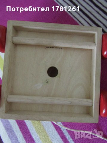 Голяма дървена количка с тухлички, снимка 4 - Коли, камиони, мотори, писти - 31611540