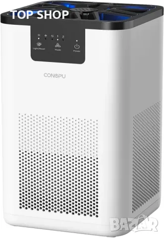 Пречиствател на въздух CONOPU, 3-степенна филтрация, с функция за ароматерапия, нощна светлина
