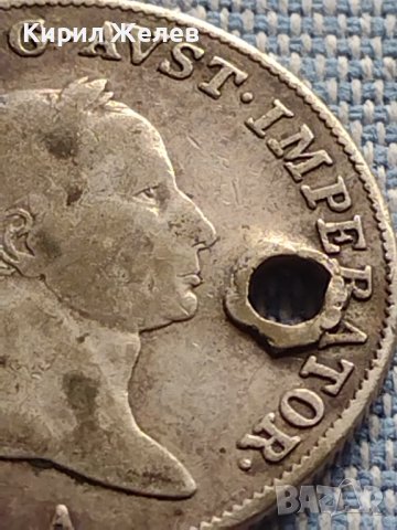 Сребърна монета 20 кройцера 1833г. Франц първи Виена Австрийска империя 13651, снимка 4 - Нумизматика и бонистика - 42900046