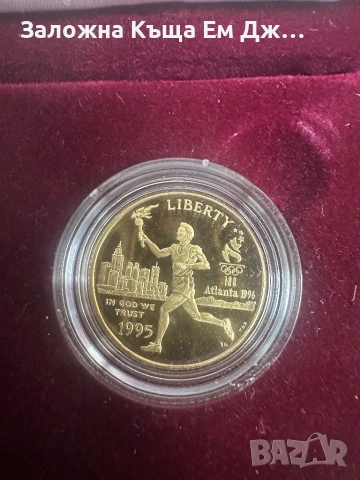 Златна възпоменателна монета 5$ САЩ, снимка 4 - Нумизматика и бонистика - 53285278
