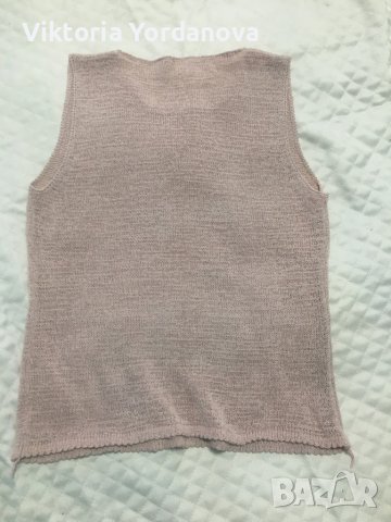 Потник и болеро от фино плетиво хс-с, снимка 4 - Потници - 44318525