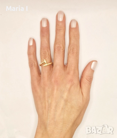 Златни пръстени Пирон, снимка 2 - Пръстени - 52639042