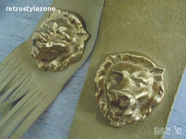 № 8112 Винтидж кожен пепелник за подлакътник , снимка 3 - Други ценни предмети - 50787425