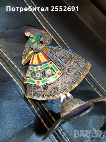 Сребърна фигура , снимка 7 - Антикварни и старинни предмети - 31420351