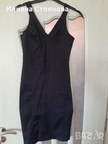 Малка черна рокля къса стилна бандажна , снимка 1 - Рокли - 29850808